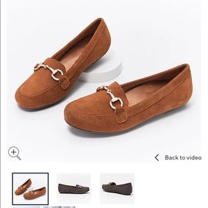 Vionic Suede Loafers with Hardware - Bibiana